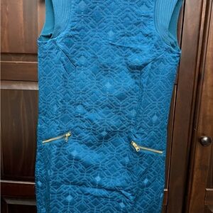 J. Crew Teal Textured Dress